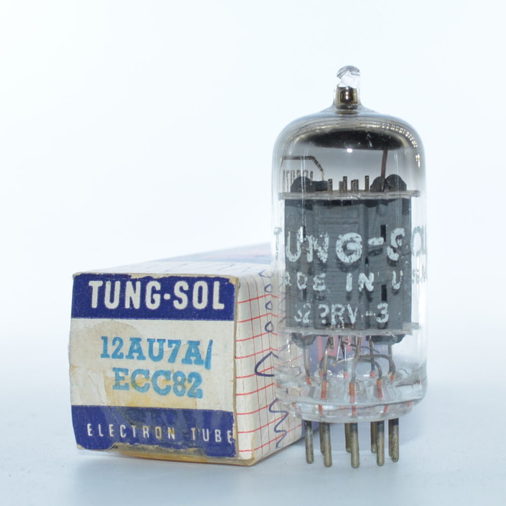 one tested 6189 National ECC82 12AU7WA horse shoe getter audio tube NOS